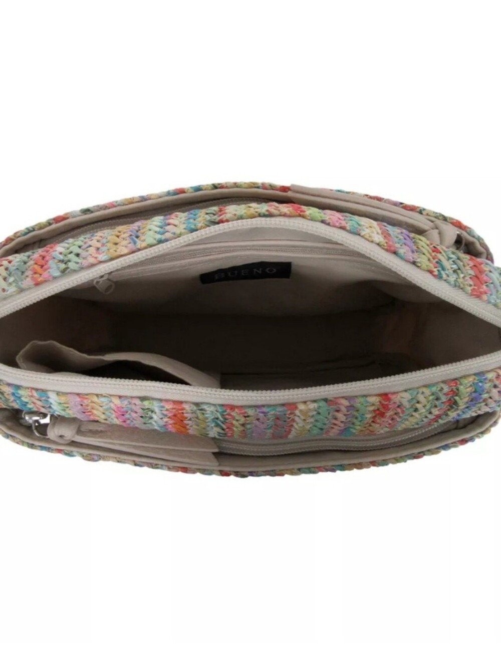 Bueno Of California Straw Top Zip Shoulderbag and Crossbody - Picture 7 of 7